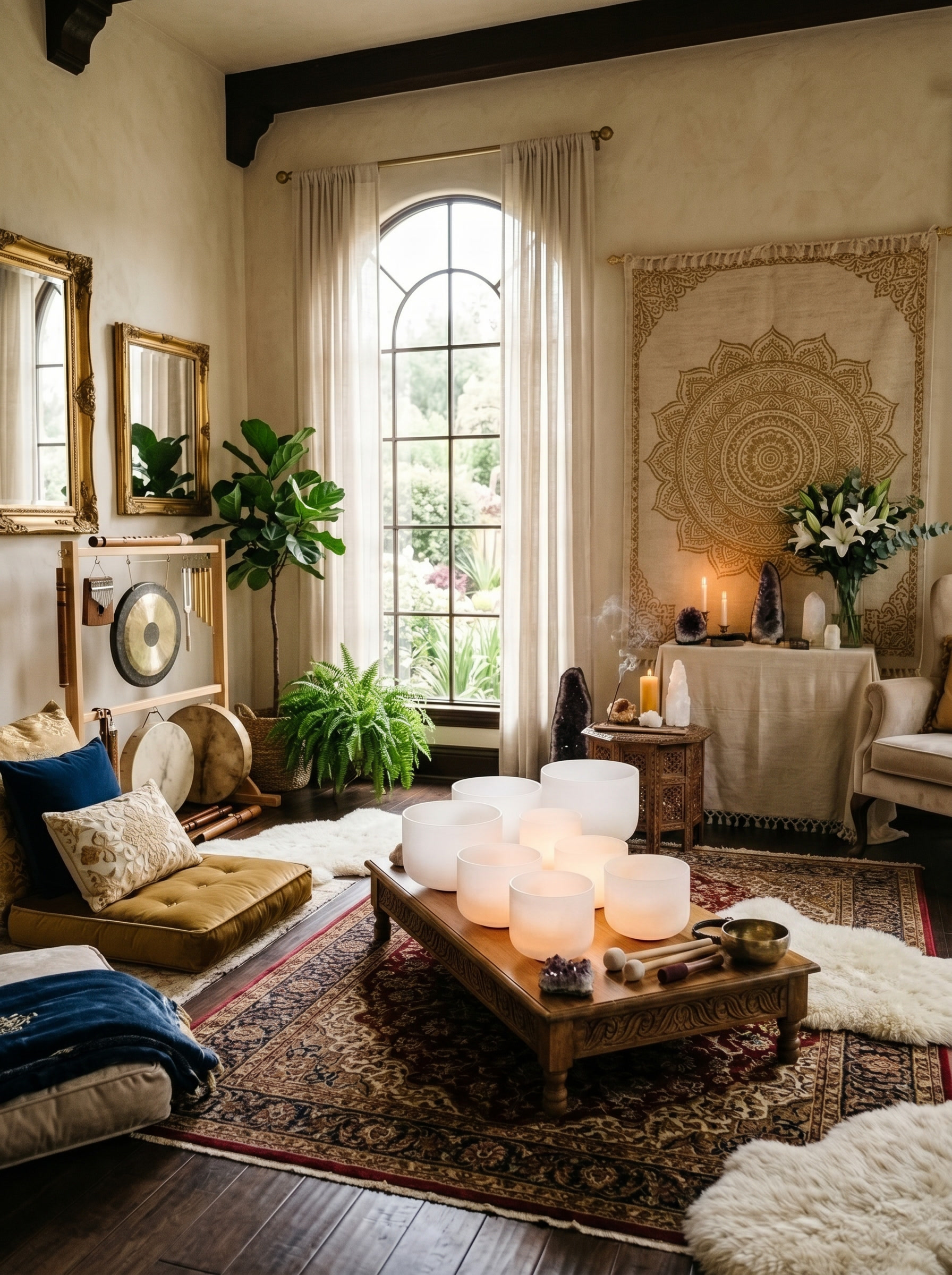 Crystal singing bowls — Ground Sound Healing