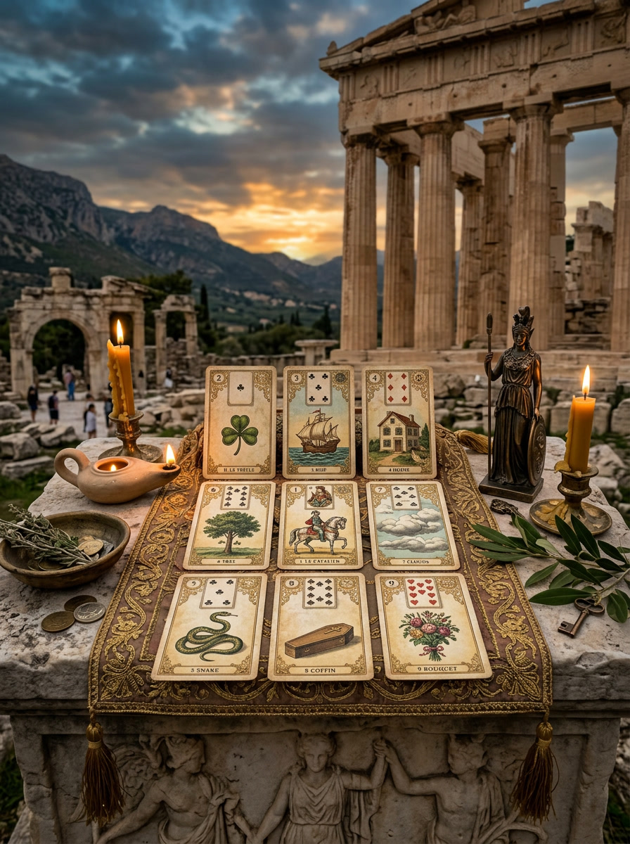 Lenormand card reading spread